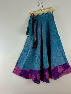 Reversible Maxi Wrap Skirt